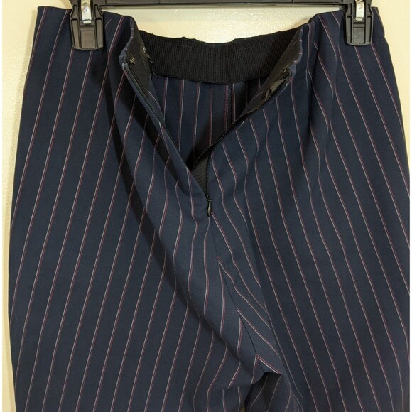 Rag & Bone Women's Simone Pant Navy Striped Cropped High Rise Business Casual 8 - Picture 8 of 15